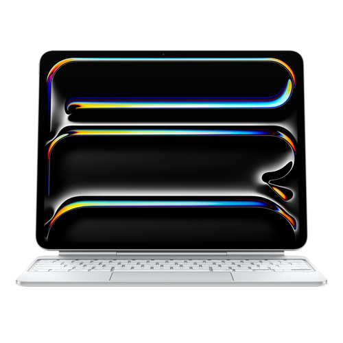 Teclado Inalámbrico Apple Magic Keyboard para el iPad Pro de 13 pulgadas (M4) - Español (América Latina) - Blanco, QWERTY, Español, Trackpad, Interruptor de llave de tijera, 1 mm, Apple