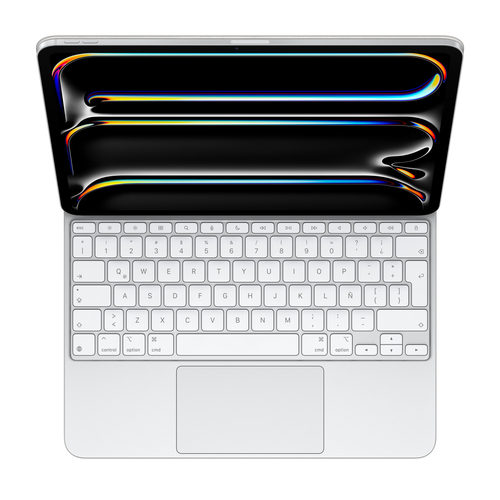 Miniatura 3 de Teclado Inalámbrico Apple Magic Keyboard para el iPad Pro de 13 pulgadas (M4) - Español (América Latina) - Blanco, QWERTY, Español, Trackpad, Interruptor de llave de tijera, 1 mm, Apple