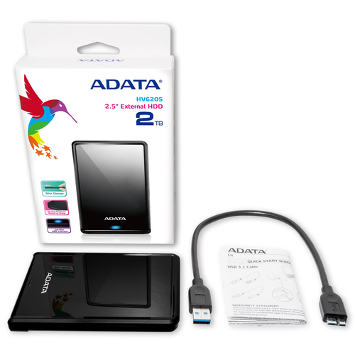 Miniatura 2 de Disco duro externo ADATA HV620S 4 TB, Micro-USB B 2.0/3.2 Gen 1 (3.1 Gen 1), Negro