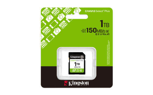 Miniatura 4 de Memoria Kingston Technology Canvas Select Plus Gen3 1 TB, Velocidad 150 MB/s, Clase 10