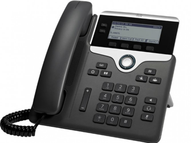 Teléfono Ip Cisco 7811 Terminal con conexión por cable, PoE, 1 líneas, Negro, Plata