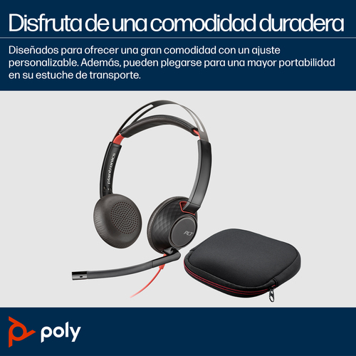 Miniatura 4 de Audífonos HP Poly Diadema, Alámbrico, 3.5 mm, USB, Negro