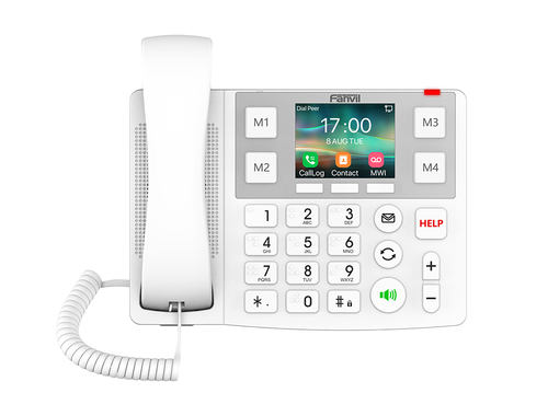 Teléfono Ip Fanvil X305 Terminal con conexión por cable, PoE, 2 líneas, Blanco