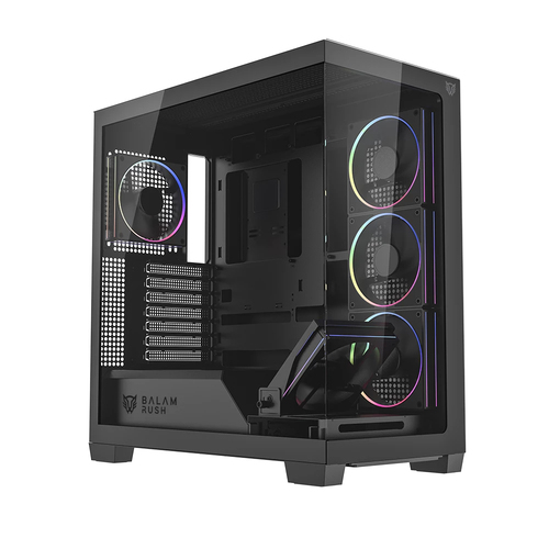 Gabinete Balam Rush Tank Polar 7900 Midi Tower, PSU No, Vent. 1x 120 mm, Negro