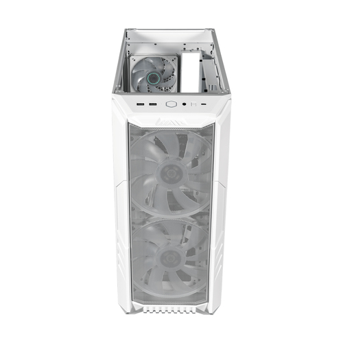 Gabinete Cooler Master HAF 500 Midi Tower, PSU No, Vent. 2x 200 mm, Vent. 1x 120 mm, Blanco