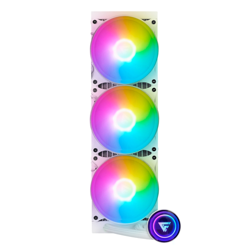 ENFRIAMIENTO LIQUIDO_ Game Factor LQG700-WH 3 X 12 cm, 2550 RPM, Blanco