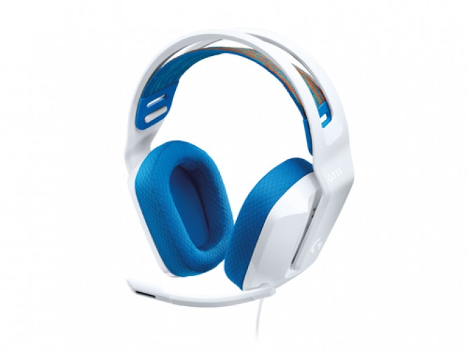 Audífonos Logitech G G335 Diadema, Alámbrico, 3.5 mm, Blanco
