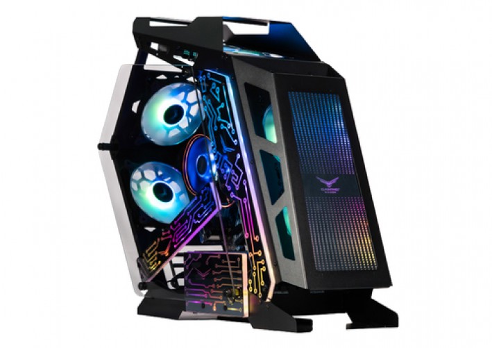 Gabinete Naceb Technology NA-0641 Midi Tower, PSU No, Vent. 2x 120 mm, Vent. 1x 120 mm, Negro