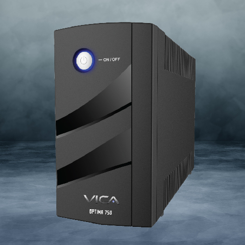 Miniatura 2 de No Break Vica OPTIMA 750 0.75 kVA / 400 W, Entrada 127 V, 6 salidas AC, Negro