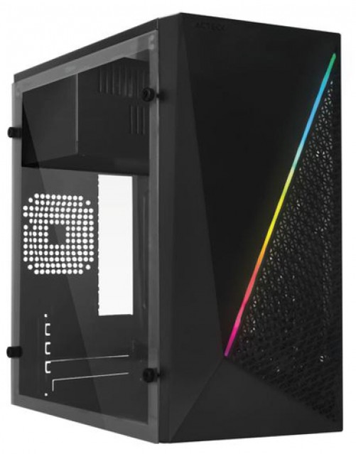 Gabinete Acteck Kyoto GC460 Micro Tower, PSU 500 W, PSU Si, Negro