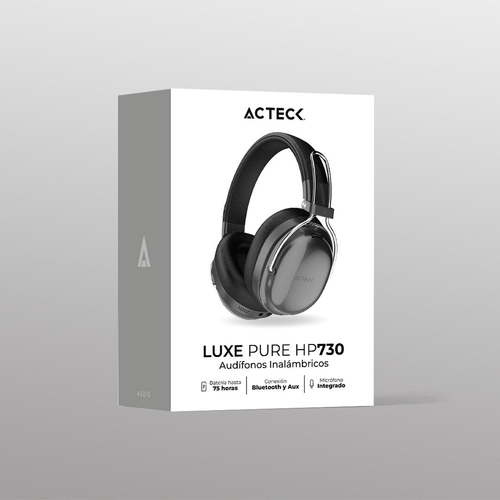 Miniatura 3 de Audífonos Acteck Luxe Pure HP730 Diadema, Inalámbrico y alámbrico, 3.5 mm, Bluetooth, Negro