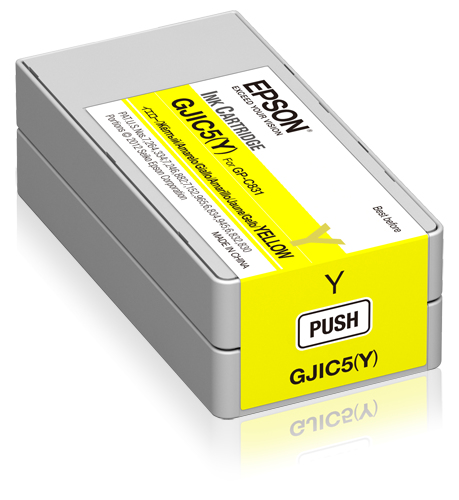 Cartucho de tinta Epson GJIC5(Y) Original, Amarillo, 32.5 ml