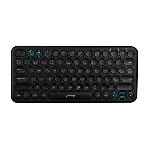 Miniatura 5 de Teclado Vorago KBW-400 Inalámbrico, USB + Bluetooth, Negro