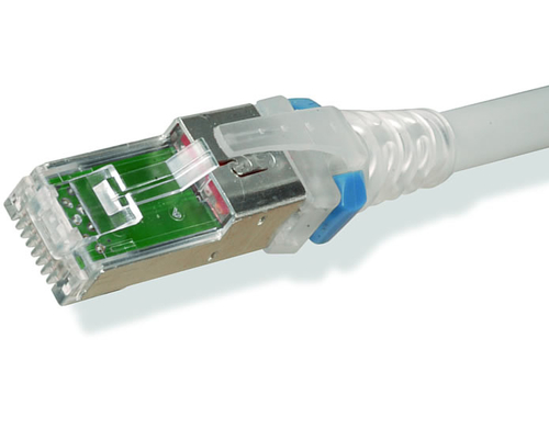 Patchcord Siemon ZM6A-S07-04B Cat6a, 2.1 m, SF/UTP (S-FTP), Gris