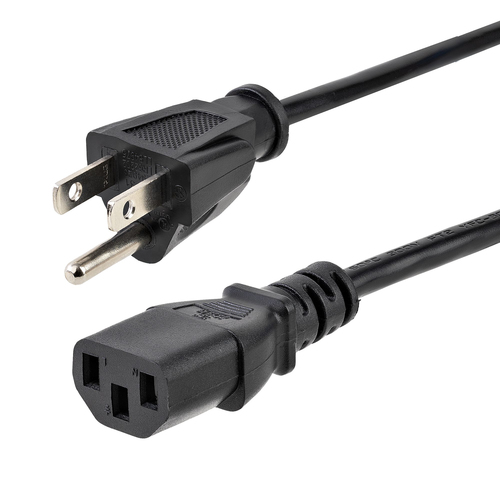Cables de poder StarTech.com Macho, Hembra 125 V, 7.6 m, Negro