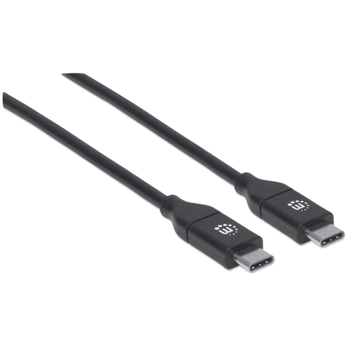 Miniatura 5 de Cable USB Manhattan Cables USB-C de Alta Velocidad USB C a USB C, 480 Mbit/s, Negro
