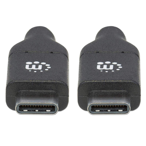 Miniatura 4 de Cable USB Manhattan Cables USB-C de Alta Velocidad USB C a USB C, 480 Mbit/s, Negro