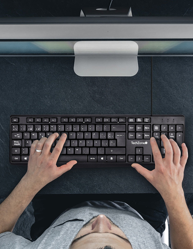 Miniatura 3 de Teclado TechZone Teclado Alámbrico Alámbrico, USB, Negro