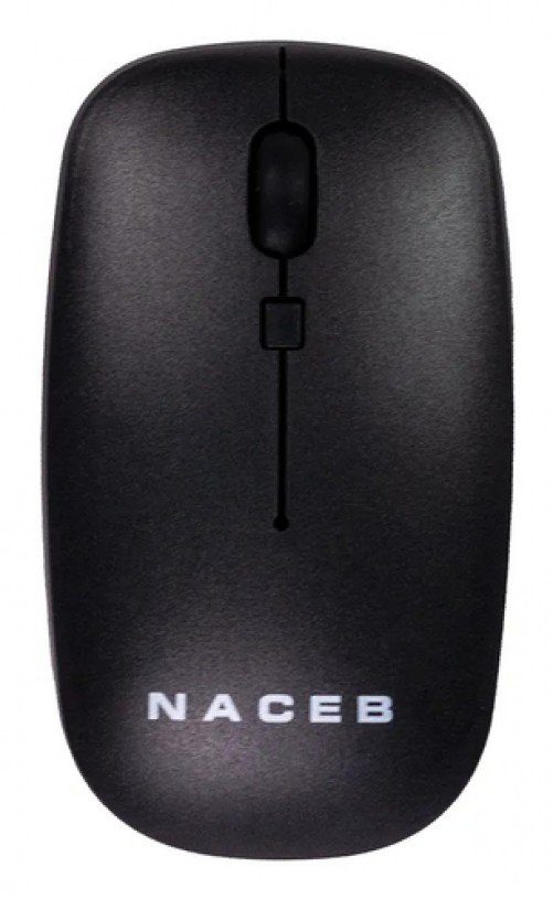 Mouse Naceb Technology NA-0136 3 Botones, 1600 DPI, RF inalámbrico, Negro