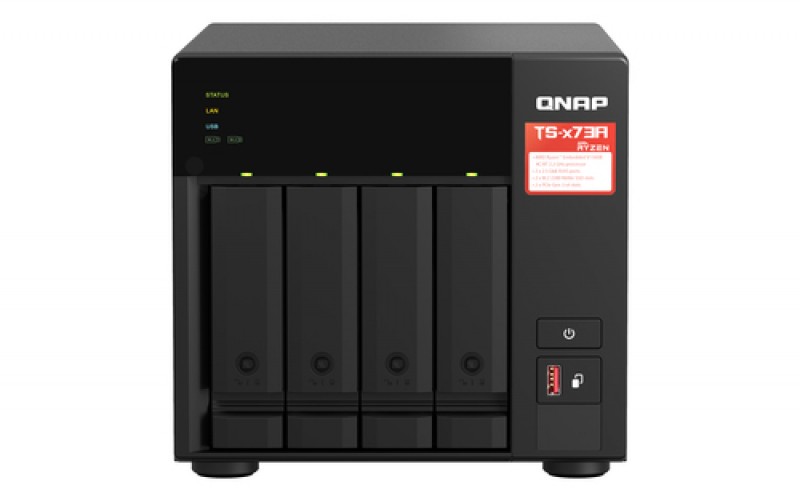 NAS QNAP TS-473A V1500B, 2.2 GHz, 0 TB, bahías 4