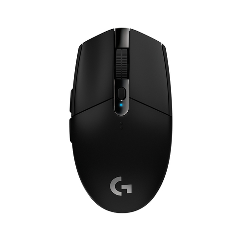 Mouse LOGITECH G305 Lightspeed, sensor optico HERO 12000 DPI, tecnologia inalambrica 1 ms, 6 botones programables, bateria AA, negro.