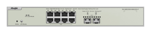 Miniatura 4 de Switch Ruijie Networks RG-NBS3300-8MG2XS-P Gestionado, L2, RJ-45 8, Gris