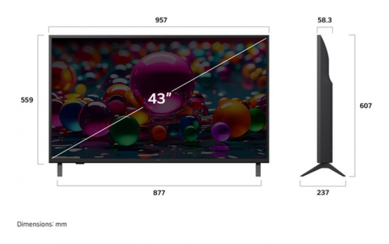Miniatura 2 de Smart tv LG 43 ", 4K Ultra HD, Negro