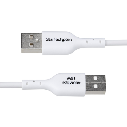 Miniatura 3 de Cable USB StarTech.com USB2AC1MNCWHE USB A a USB C, Blanco