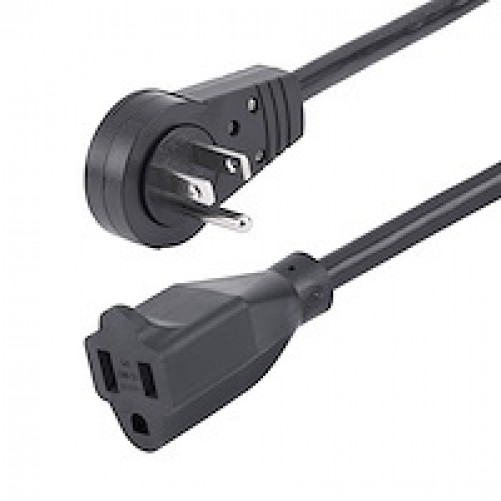 Cables de poder StarTech.com Macho, Hembra 125 V, 3 m, Negro