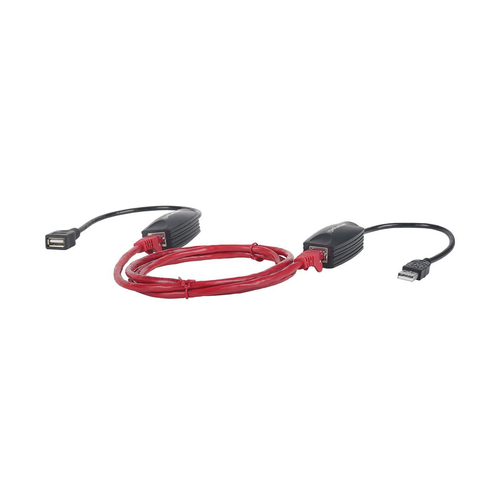 Miniatura 5 de Tarjetas de red Manhattan Extensor de línea USB USB, RJ-45 2, 12 Mbit/s, Alámbrico, Negro