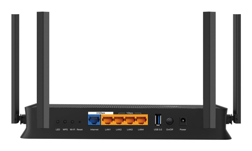 Miniatura 4 de Ruteador Inalámbrico TP-Link Archer Archer BE230 4 ant., Wi-Fi 7 (802.11be), 5 RJ-45, 2882 Mbit/s, Negro