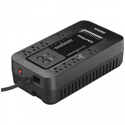 No Break CyberPower EC550G 0.55 kVA / 330 W, 526 J, Entrada 140 V, Salida 120 V, 8 salidas AC, Negro