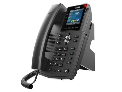 Miniatura 2 de Teléfono Ip Fanvil X3U Terminal con conexión por cable, PoE, 6 líneas, Negro