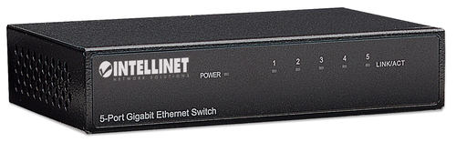 Miniatura 5 de Switch Intellinet 530378 RJ-45 5, Gigabit Ethernet (10/100/1000), Negro