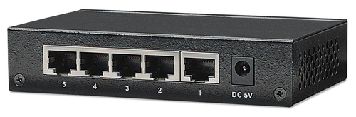 Miniatura 3 de Switch Intellinet 530378 RJ-45 5, Gigabit Ethernet (10/100/1000), Negro