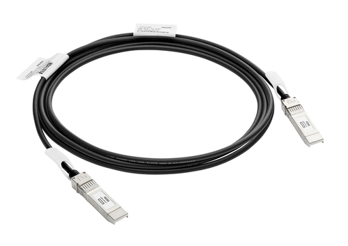Cable HPE Aruba Networking 3 m, SFP+, SFP+, Negro, Plata