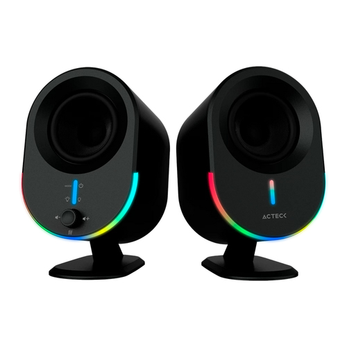 Miniatura 2 de Bocinas Acteck BS630 2.0, USB, Bt, Inalámbrico y alámbrico, PC, Negro