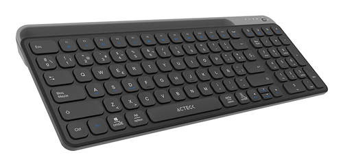 Miniatura 5 de Teclado Acteck Inspire Trek TI747 Español, Inalámbrico, RF inalámbrico + bluetooth, Interruptor de llave de tijera, Negro, Gris