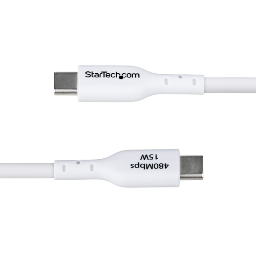 Miniatura 2 de Cable USB StarTech.com USB2AC3MNCWHE USB A a USB C, Blanco