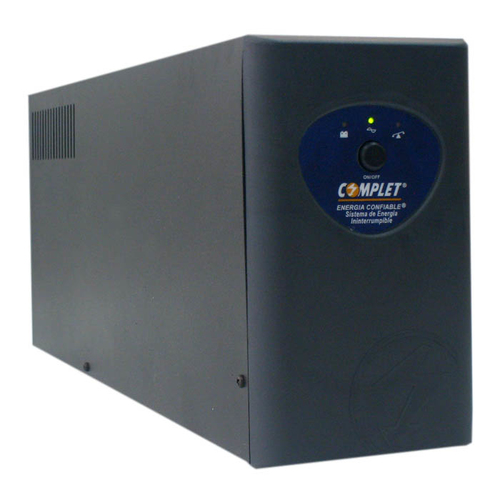 No Break Complet PC3300 3 kVA / 1650 W, 84 J, Entrada 145 V, 8 salidas AC, Negro