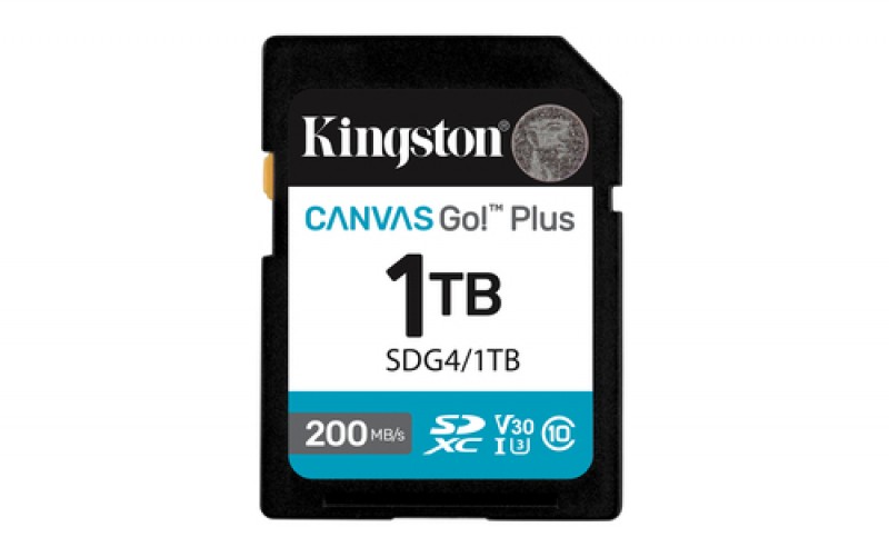 Memoria Kingston Technology Canvas Go! Plus Canvas Go! Plus 1 TB, Velocidad 200 MB/s, Clase 10