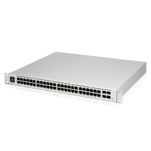 Miniatura 4 de Switch Ubiquiti UniFi USW-PRO-48 Gestionado, L2/L3, RJ-45 48, Gigabit Ethernet (10/100/1000), 1U, Plata