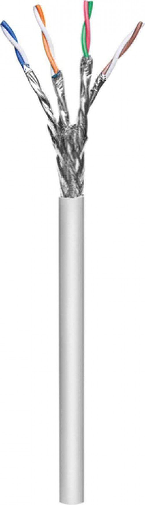 Bobina Intellinet Cat6a, 305 m, S/FTP (S-STP), Gris