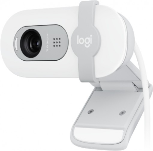 Cámara web Logitech Brio 100 2 MP, 1920 x 1080 Pixeles, 30 fps, 720p, 1080p, Micrófono, USB, Blanco