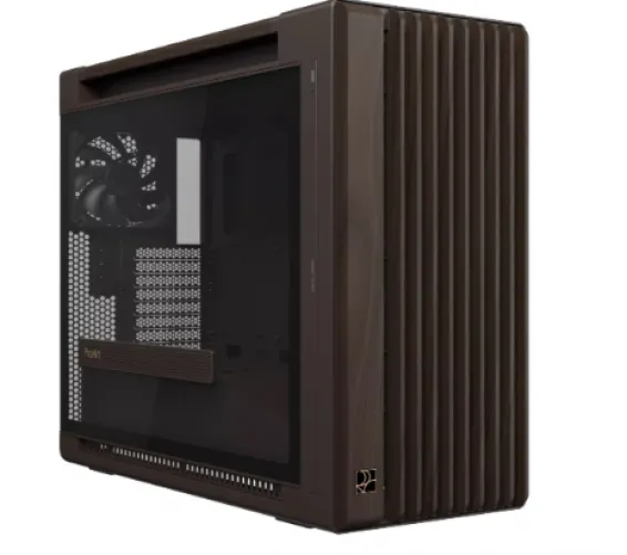 Gabinete Asus ProArt PA602 Wood Edition Retro Brown, E-ATX, Mini-ITX, Madera de Nogal