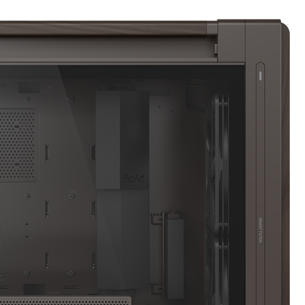 Miniatura 2 de Gabinete Asus ProArt PA602 Wood Edition Retro Brown, E-ATX, Mini-ITX, Madera de Nogal