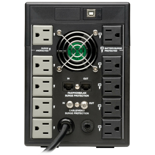 Miniatura 5 de No Break Tripp Lite 1.5 kVA / 810 W, 650 J, Entrada 120 V, 10 salidas AC, Negro