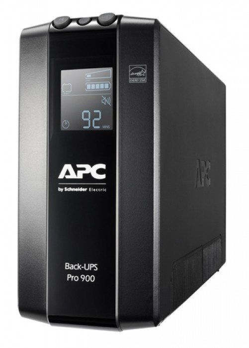 No Break APC BR900MI 0.9 kVA / 540 W, Entrada 294 V, Salida 230 V, 6 salidas AC, Negro