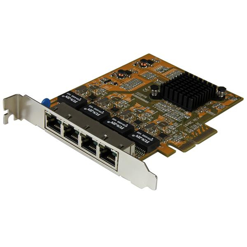 Tarjetas de red StarTech.com PCI Express, RJ-45 4, 2000 Mbit/s, Alámbrico