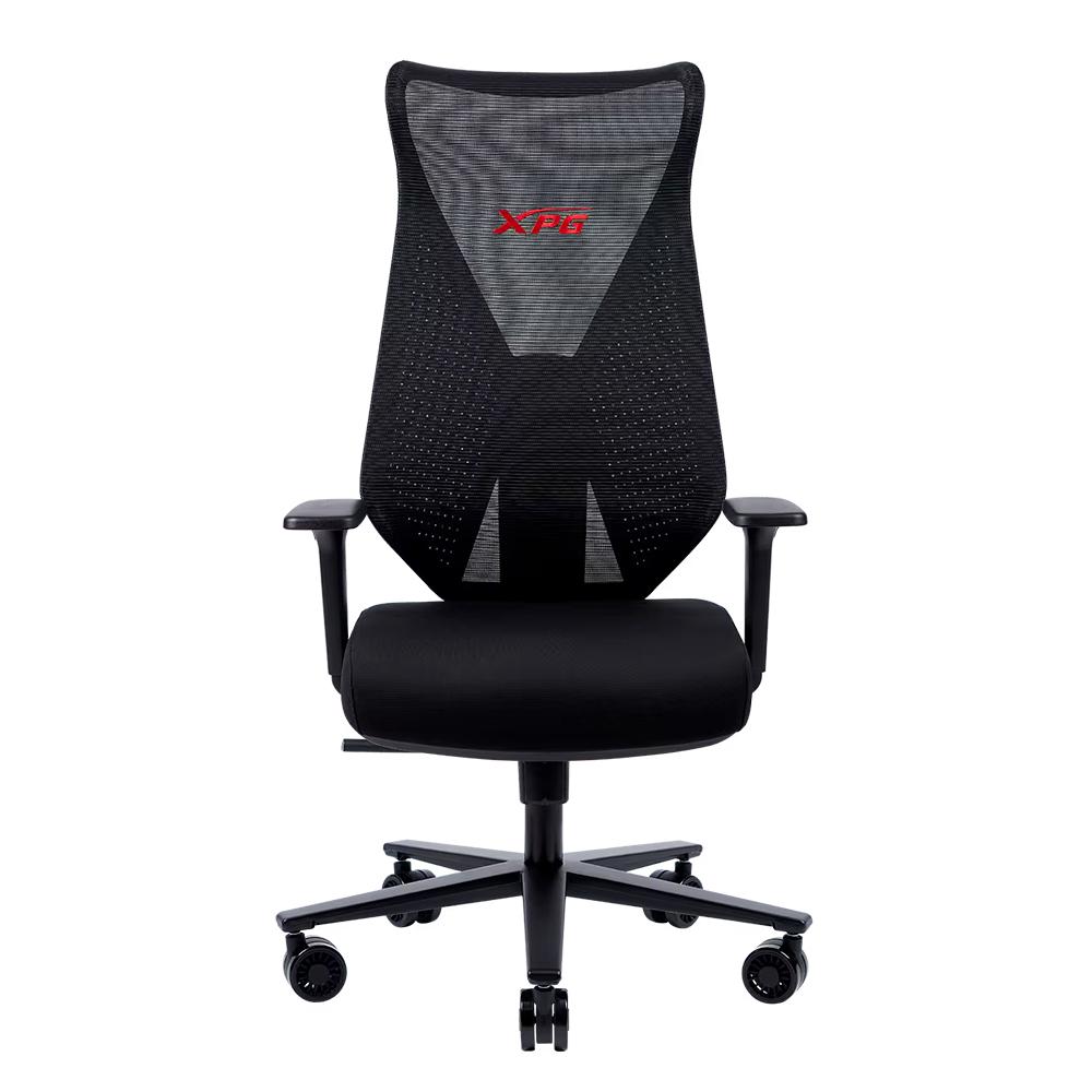Silla XPG Nimbus, Respaldo de malla, Reposabrazos Ajustables, Negro/Rojo